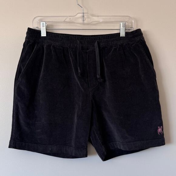 Marine Layer Men's Saturday Corduroy Short in Faded Black Size Medium - Picture 1 of 6